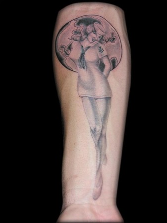 Looking for unique  Tattoos? Salior Girl Pin Up